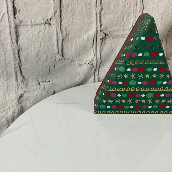 🐘🐘💓 14K Gold Plated Hand Cut Stone Christmas Tree Pendant Necklace - Picture 5 of 8